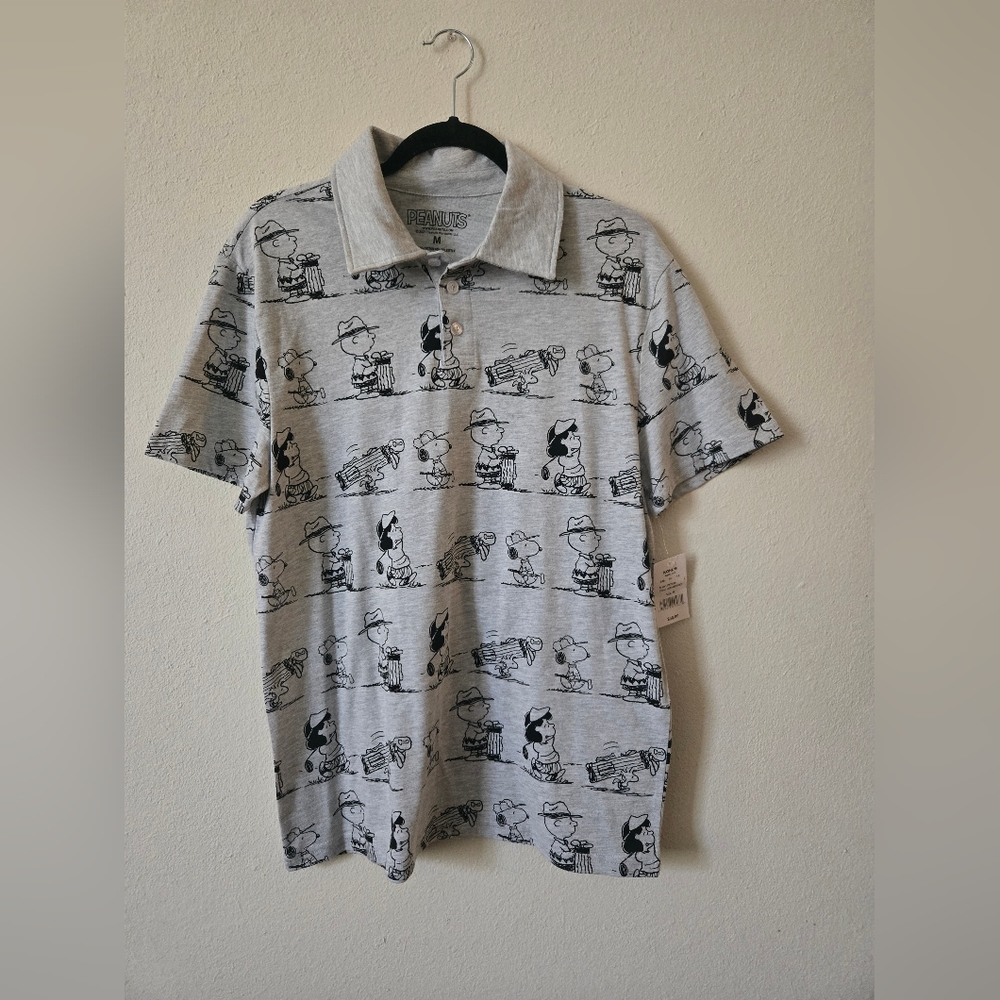 Peanuts Gray T-Shirt,Size M